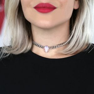 HRH COLLECTION DAUPHINE CHOKER 13” TROPICAL PARADISE CRYSTAL